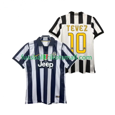 Fußballtrikots Juventus TEVEZ 10 2014 2015 Retro Kurzarm Heimtrikotsatz kaufen